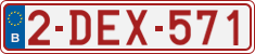 License plate of Belgium, Regular plates (2010)