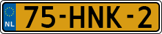 License plate of the Netherlands, Cars