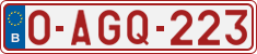 License plate of Belgium, Regular plates (2010)