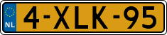 License plate of the Netherlands, Cars