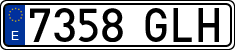 License plates of Spain, Ordinary (2000)