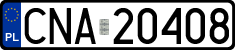 License plates of Poland, Regular car plates