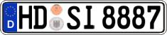 German license plate, Regular plates