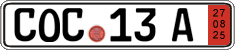 German license plate, Export transit plates