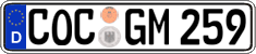 German license plate, Regular plates