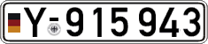 German license plate, Military