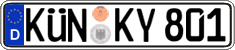 German license plate, Regular plates
