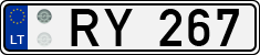 License plate of Lithuania, Trailers