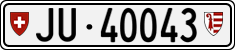 License plate of Switzerland, Cars