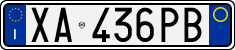 License plate of Italy, Cars (1994 year series)
