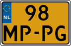 License plate of the Netherlands, Motorcycles