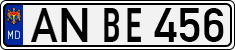 License plate of Moldova, Cars (1992)