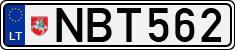 License plate of Lithuania, Cars