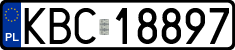 License plates of Poland, Regular car plates