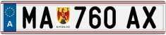 License plate of Austria, Regular plates