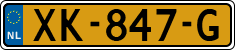License plate of the Netherlands, Cars