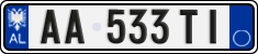 License plate of Albania, Cars (2011)