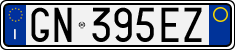 License plate of Italy, Cars (1994 year series)