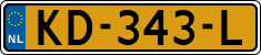 License plate of the Netherlands, Cars