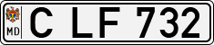 License plate of Moldova, Cars (1992)