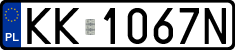 License plates of Poland, Regular car plates