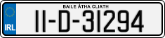 License plate of Ireland, Regular plates