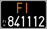 License plate of Italy, Cars (1927 year series)