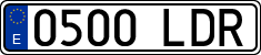 License plates of Spain, Ordinary (2000)