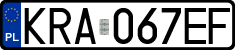 License plates of Poland, Regular car plates