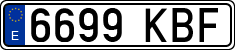 License plates of Spain, Ordinary (2000)