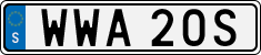 License plate of Sweden, Regular plates