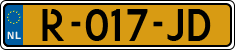 License plate of the Netherlands, Cars