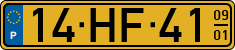 License plate of Portugal, Regular plates