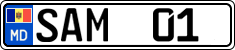 License plate of Moldova, Cars (2015)