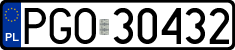 License plates of Poland, Regular car plates