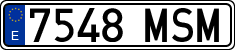 License plates of Spain, Ordinary (2000)