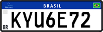 License plate of Brazil, Private owners (Mercosul)
