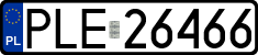 License plates of Poland, Regular car plates