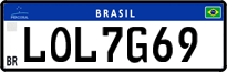 License plate of Brazil, Private owners (Mercosul)