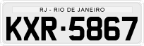 License plate of Brazil, Private owners (1990)
