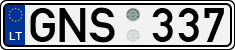 License plate of Lithuania, Cars
