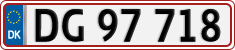 License plate of Denmark, Regular plates
