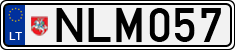 License plate of Lithuania, Cars