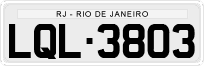 License plate of Brazil, Private owners (1990)