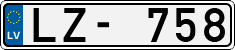 License plate of Latvia, Regular car plates