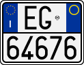 License plate of Italy, Motorcycles (1994 year series)