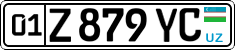 License plate of Uzbekistan, Private owners