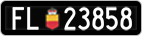 License plate of Liechtenstein, Cars