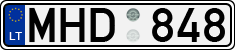 License plate of Lithuania, Cars