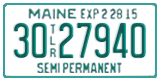 Maine, Semi Trailer (12-3456X)